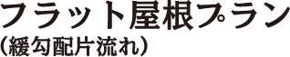 フラット屋根プラン（緩勾配片流れ）